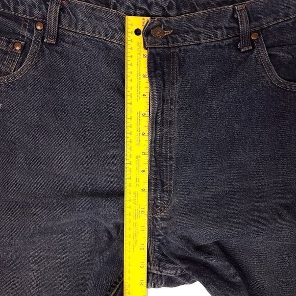 Vintage Levis 545 Loose Fit Brown Tab Jeans Mens 42x32 Actual 31 Inseam USA Made - Picture 2 of 7